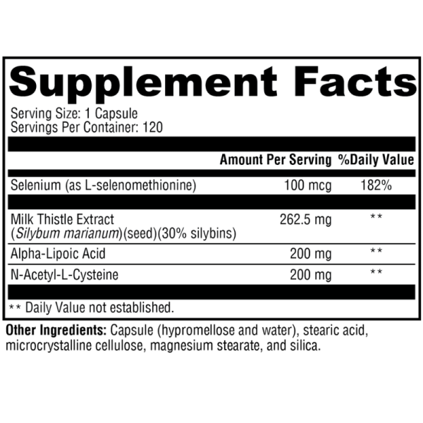 Liver Protect™ 120 Capsules Supplement Facts