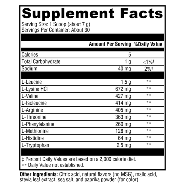 XymoBolX™ Fruit Punch 30 Servings Supplement Facts