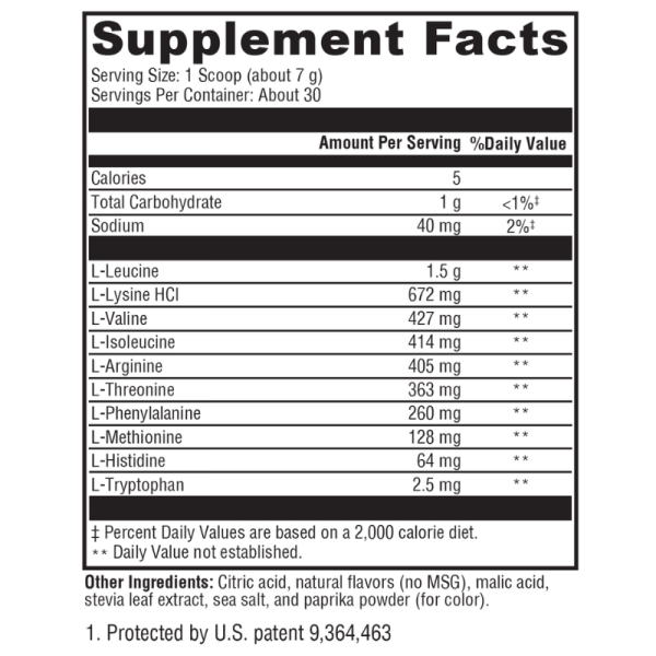 XymoBolX™ Lemon 30 Servings Supplement Facts