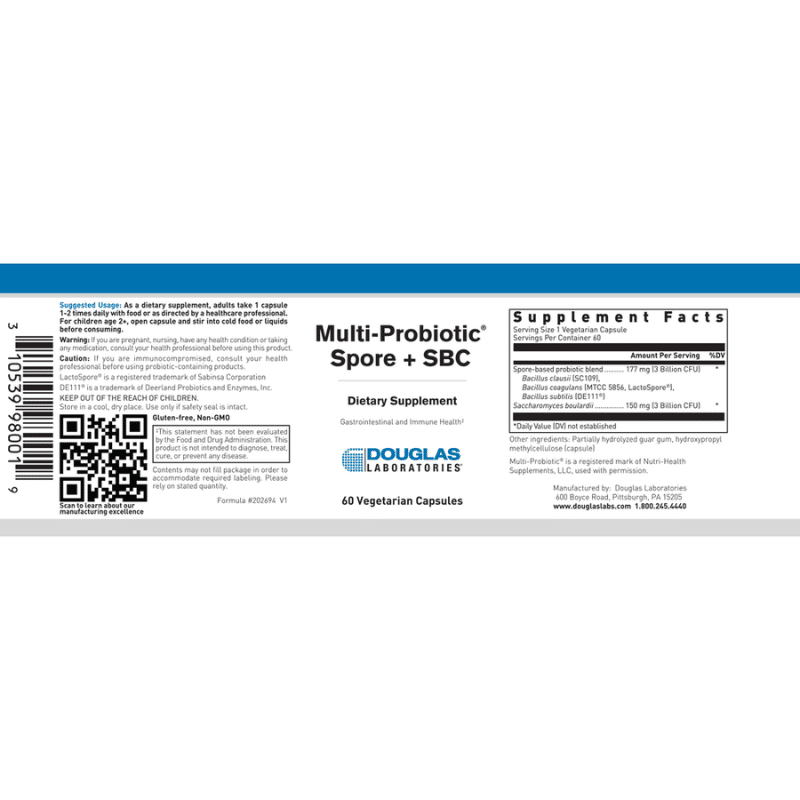 Multi Probiotic Spore + SBC Capsules (60 ct) - Image 2